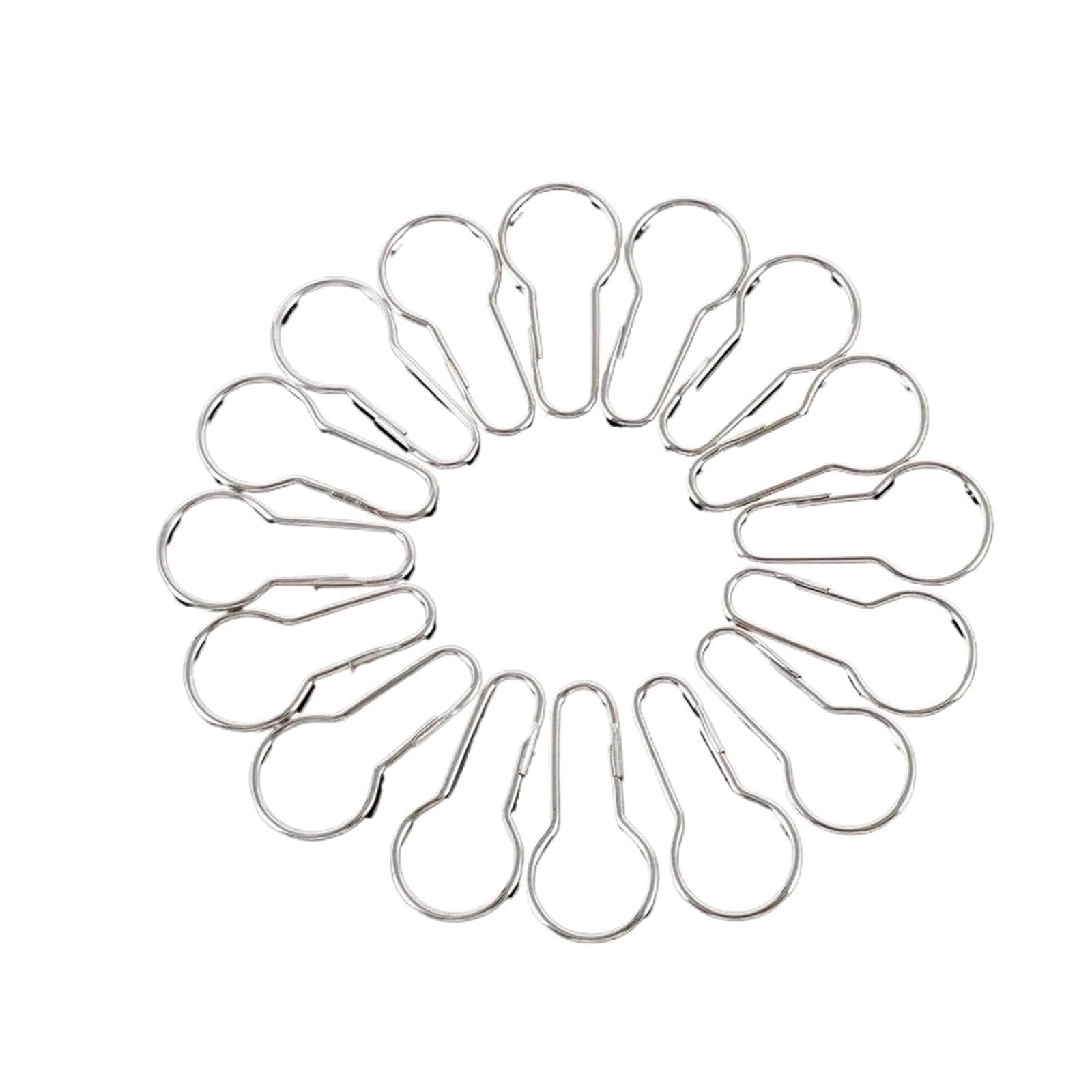 curtain hooks 50pcs Gourd Curtain Rings Stainless Steel Shower Hooks Kitchen Bathroom Bedroom Hook for home