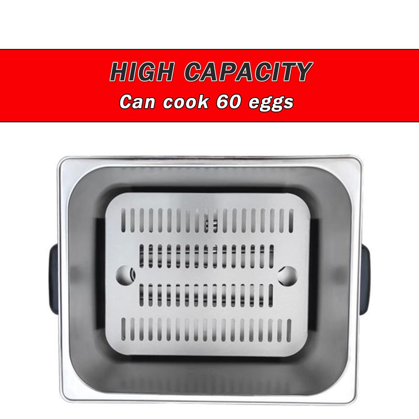 Cuociuova Commerciale Da 2600 W, Cuociuova Commerciale Di Grande Capacità, 60 Pezzi, Macchina Automatica Per Uova Alla Coque, Per Uova Sode, Medie, Sode, In Camicia, 220 V
