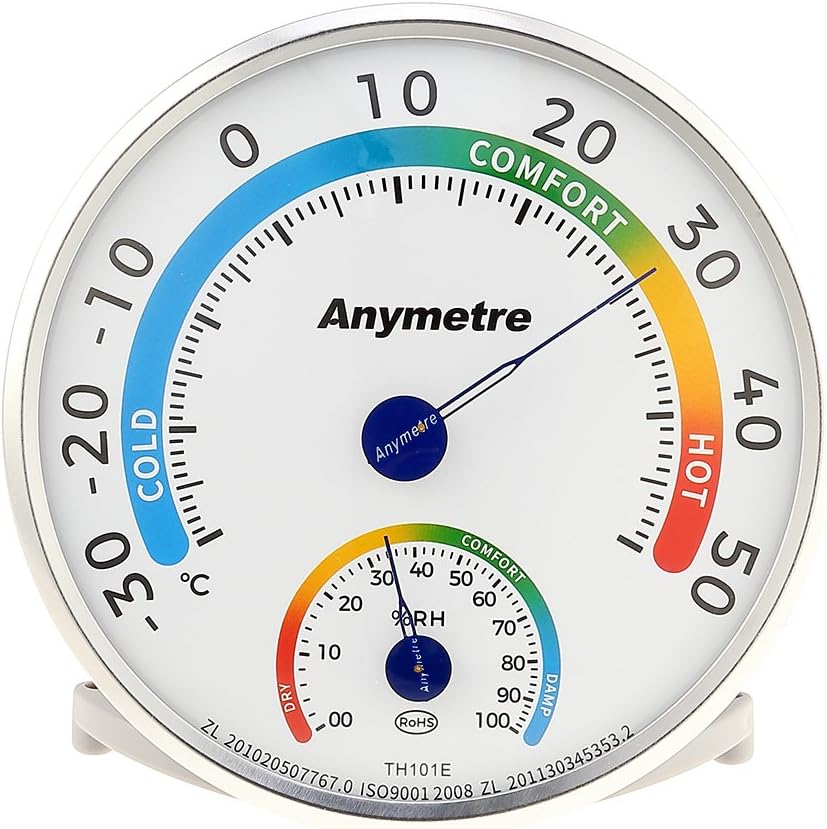 Thermometer Hygrometer 2 in 1, Innen Außen Analog Monitor Temperatur