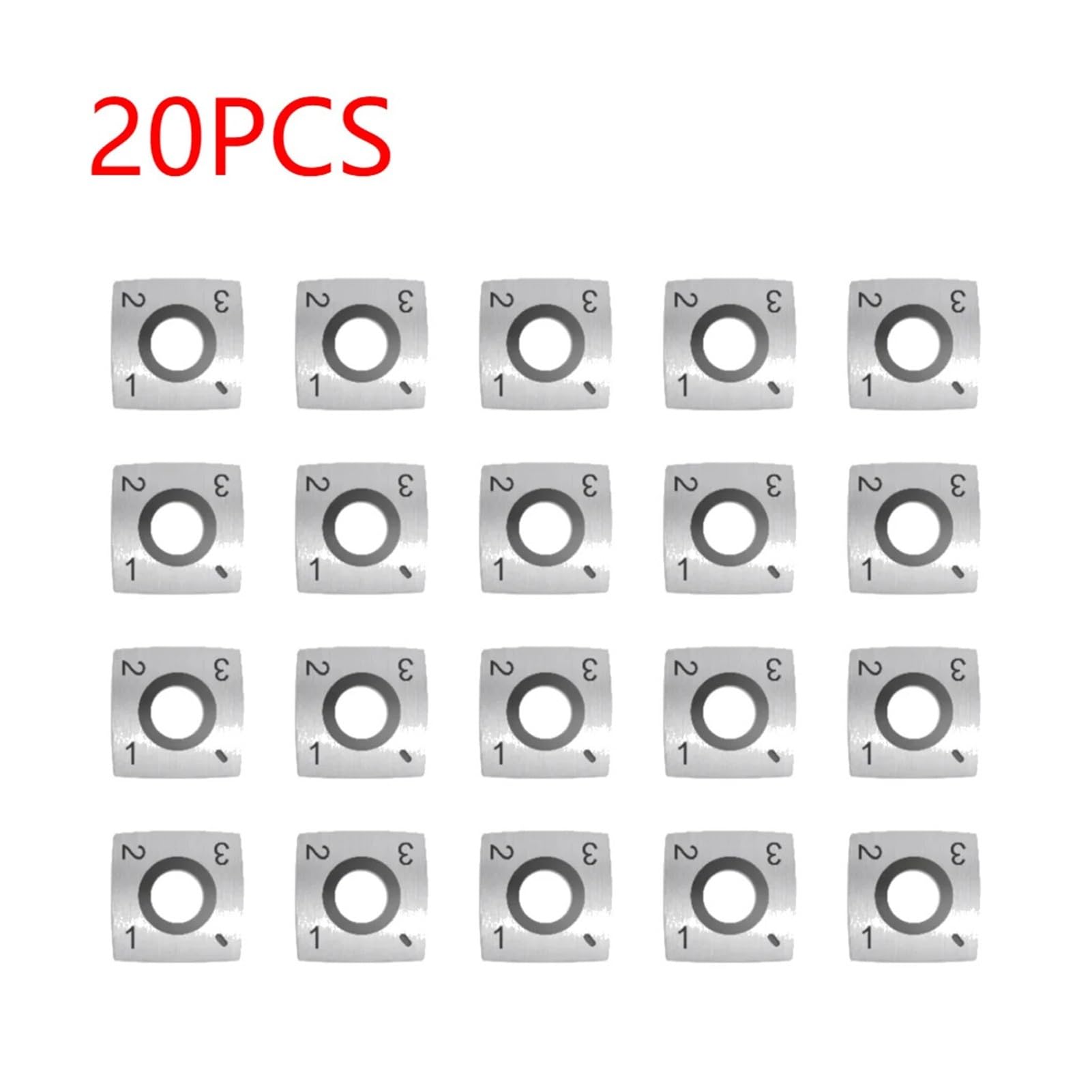 Wymiana wkładek z węglika spiekanego 1-30 Części do frezów tokarskich, Wysokiej twardości ostrza tnące z węglika spiekanego(20PCS)