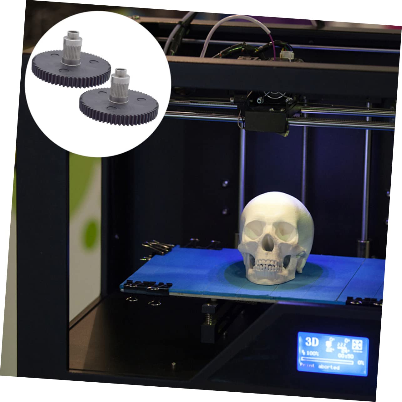 iplusmile 6stücke Drucker Extruder Feeder Zahnräder Teiliges Aus Edelstahl Präzise Gear Hob Für Drucker Teile Langlebig Und Effizient Für Projekte Und Reparaturen