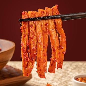 Instant spicy gluten, grilled gluten strips, classic Chinese spicy latiao snacks 102g/pack, malabang, Hunan handmade hot sticks, casual snack gift pack,vegetarian food,noodles (Spicy flavor,1 pack)