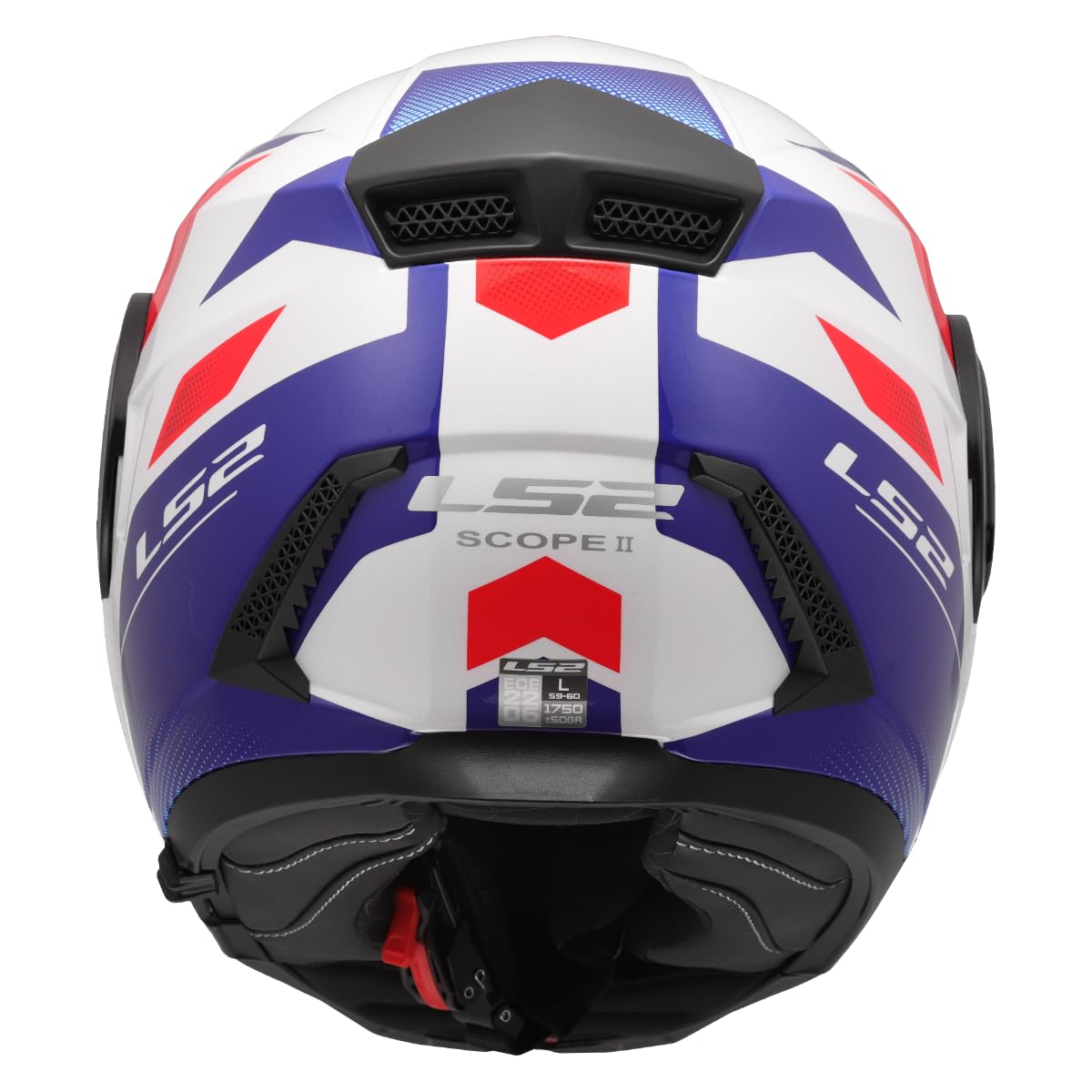 LS2, Casco Moto Modular SCOPE II DURIA White Blue Red, XS