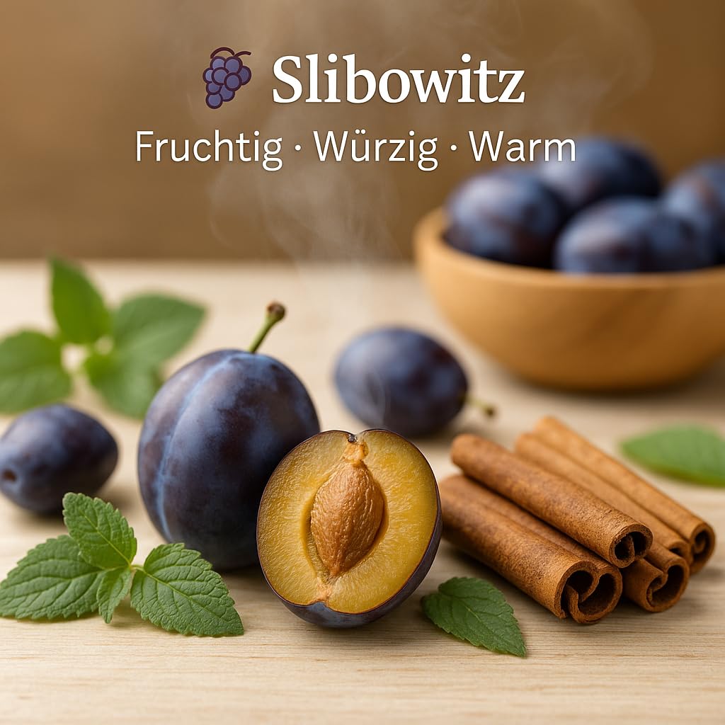 Dufte Momente Saunaaufguss-Konzentrat Slibowitz – 3 Liter – fruchtig & würzig – konzentriert & ergiebig – zertifizierte Profi-Qualität – vegan & Made in Germany