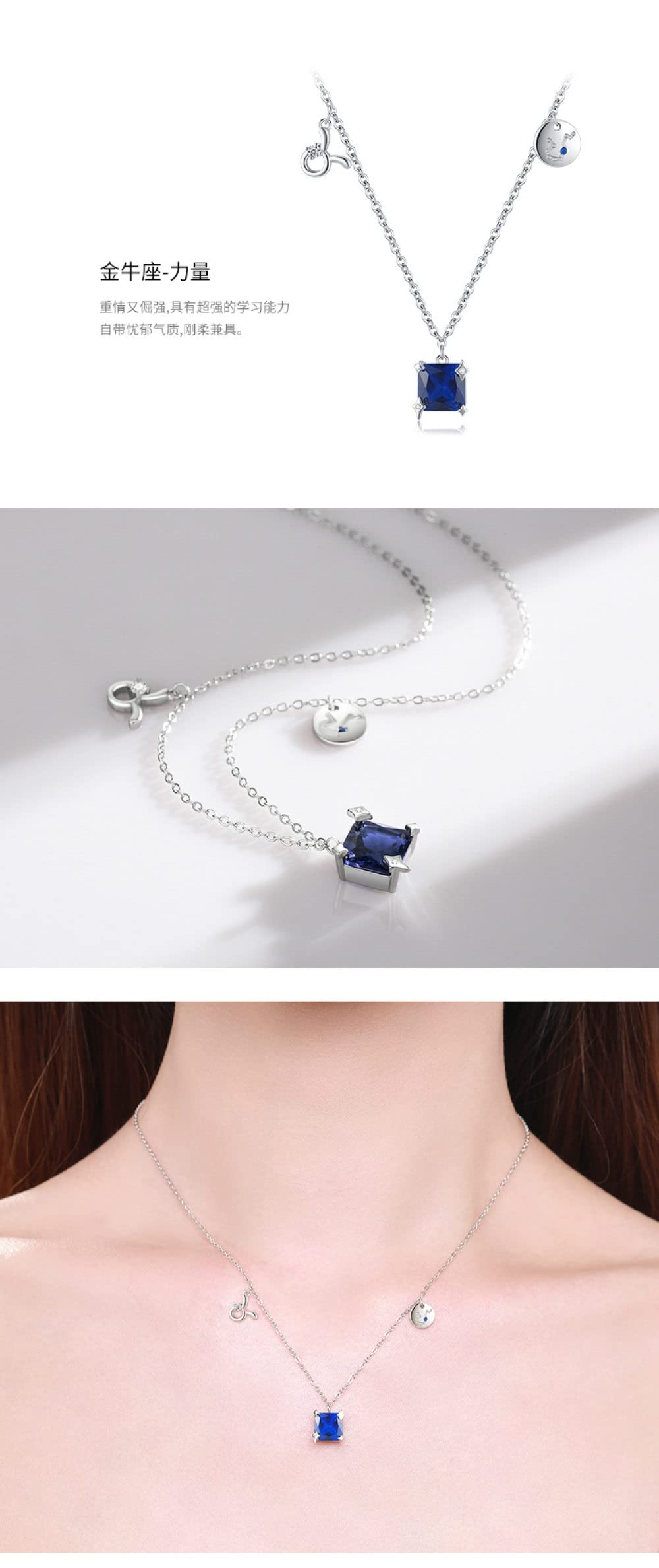 Collar De OROS de Prímera Ley, Péndulo de Zirconia Natural de Esmeraldas Estilo Étnico Collar para Mujeres Regalo Joyería para Niñas y Adolescentes
