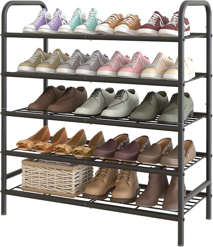OYREL Portable Shoe Rack with Metal Shelves for Home Dustproof Shoe Organizer for Heels, Slippers, and Boots - Ideal for Entryway or Bedroom (B0DGQJP1WY) Amazon Price History, Amazon Price Tracker