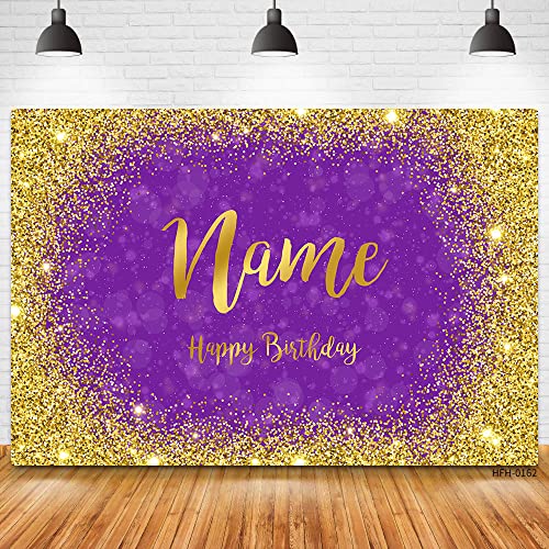 Toile de fond anniversaire paillettes or et argent JFS 270x180cm pour fête et photocall