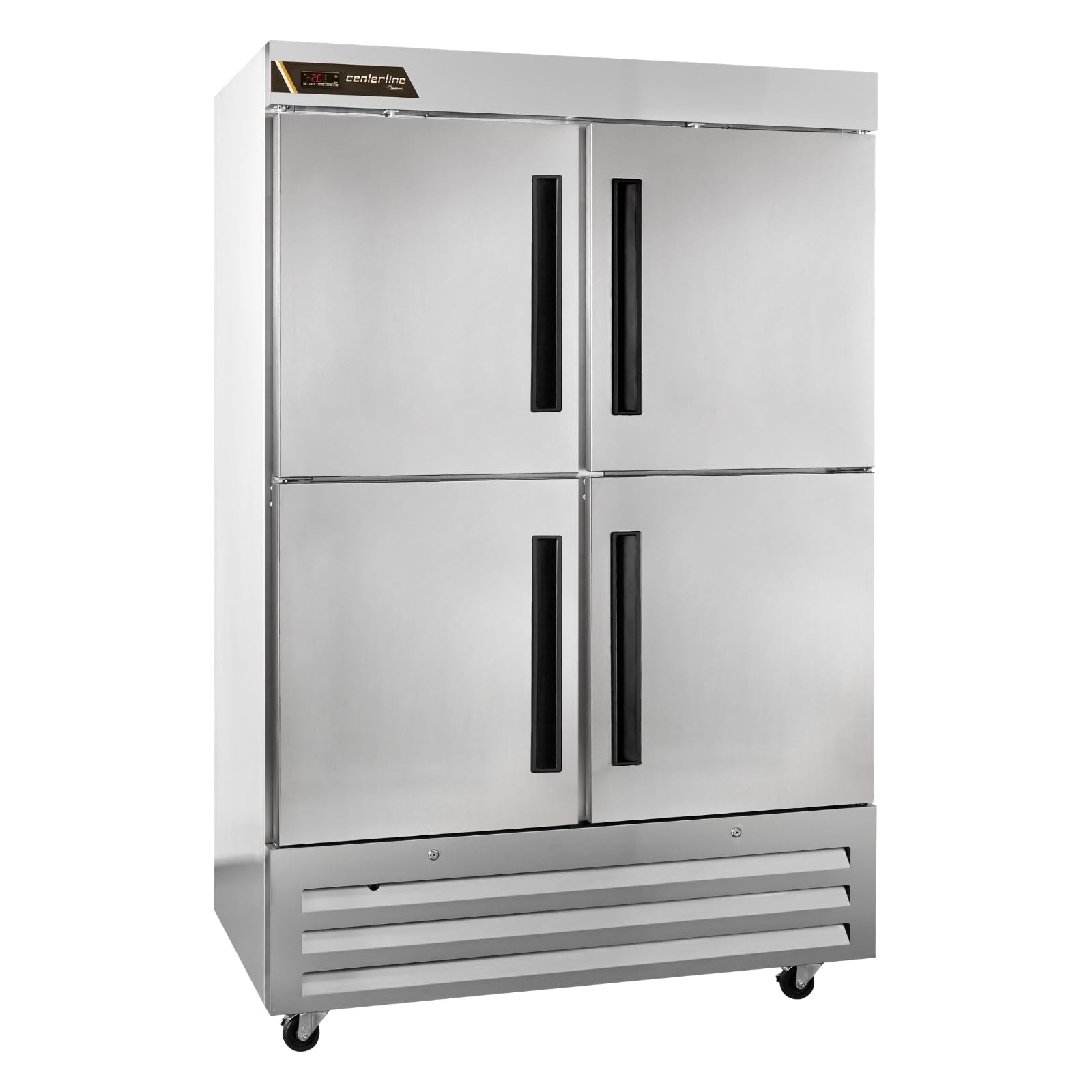 CLBM-49F 49" 2-Section Reach-In Freezer - (2) Split Solid Doors by Traulsen – (2) Split Solid Doors, Silver, Model CLBM-49F-HS-LR
