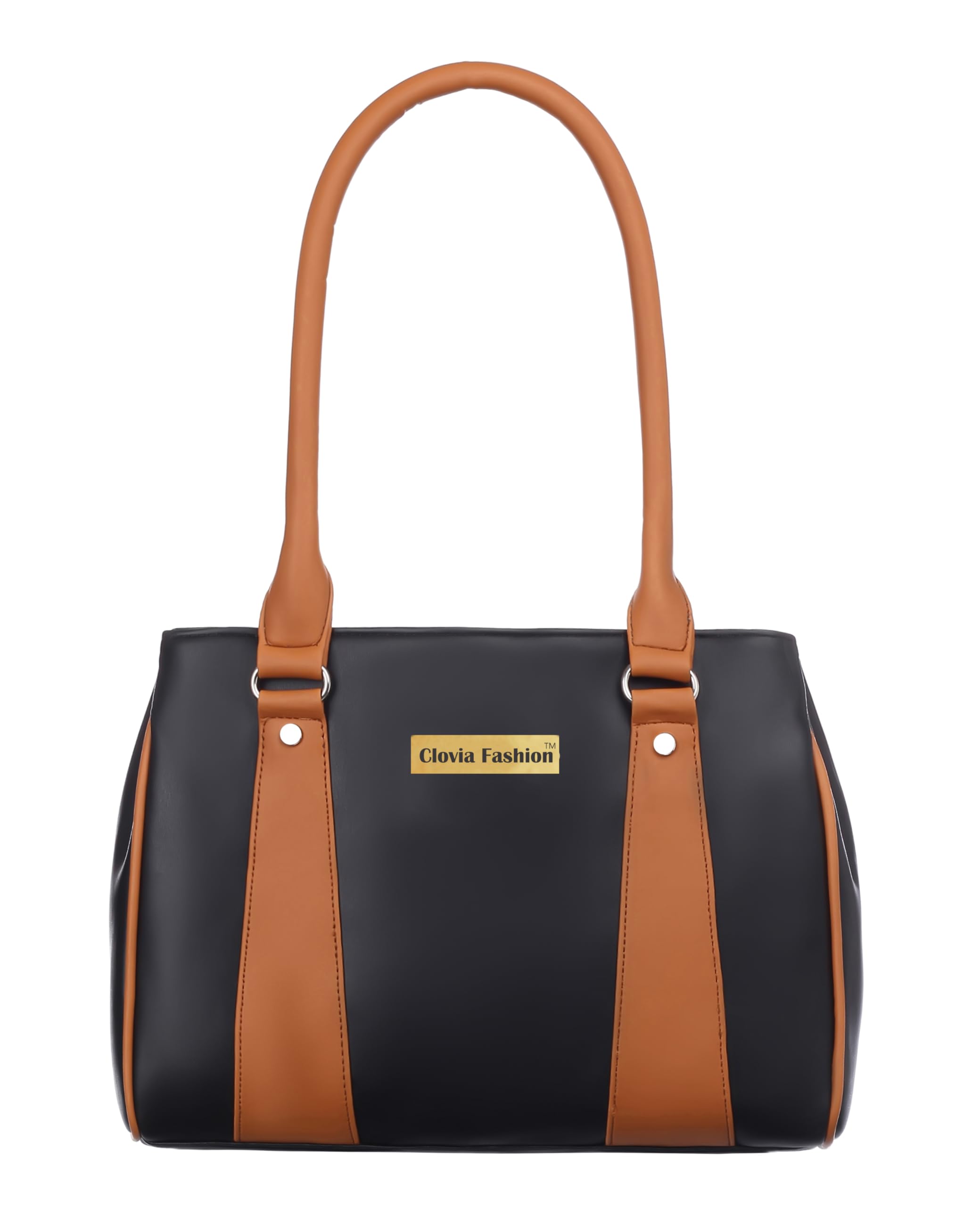 Stylish Women Faux Leather Handbags Medium size 3 Comaprtment Office College Daily use Shoulder bag for Women-image-24