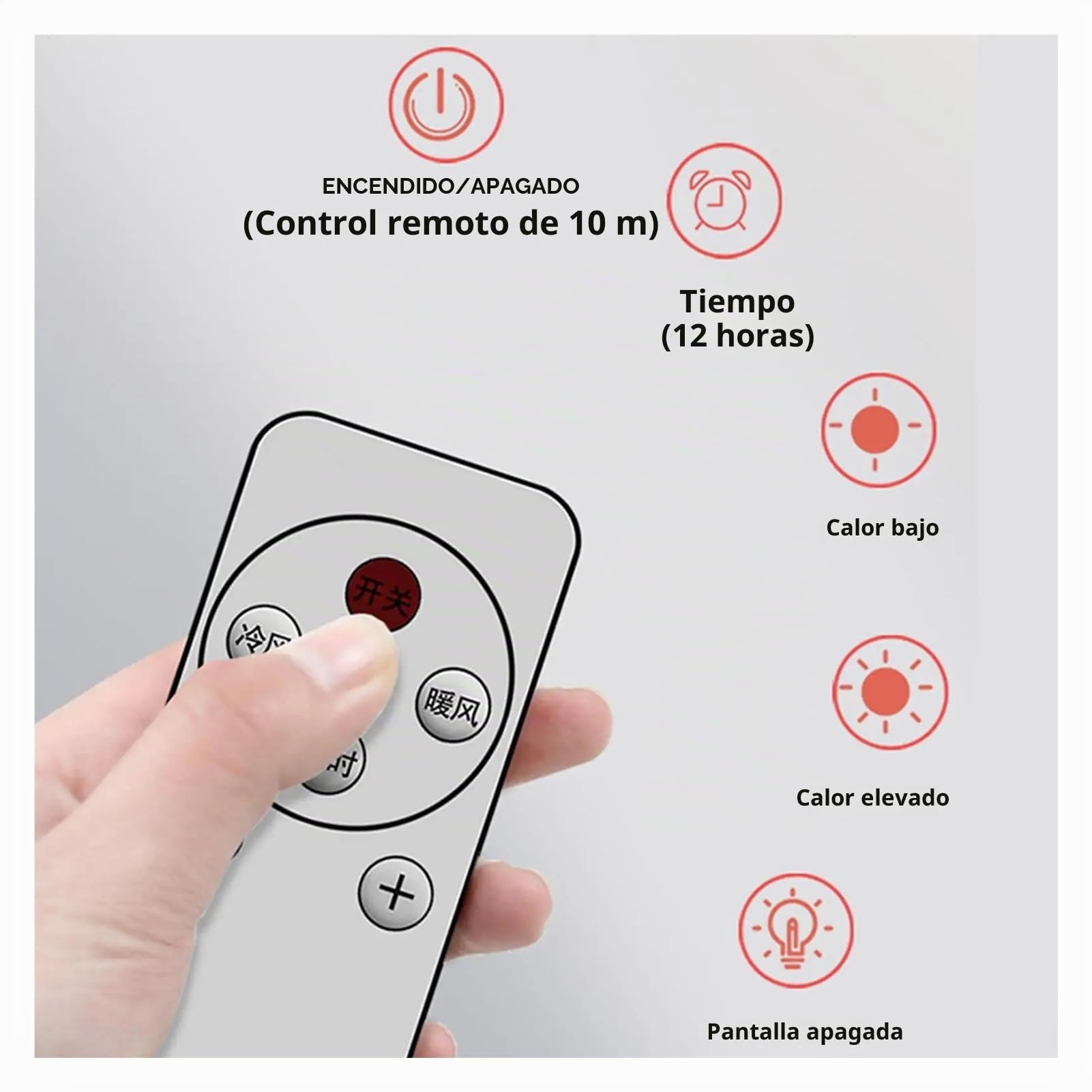 Aire acondicionado portátil for pared y suelo, unidad de aire acondicionado silenciosa for dormitorio, calor frío, con Control remoto(EU)