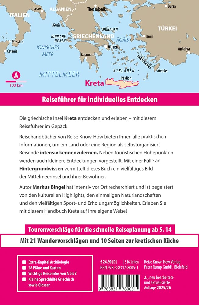 Reise Know-How Reiseführer Kreta: Mit 21 Wanderungen