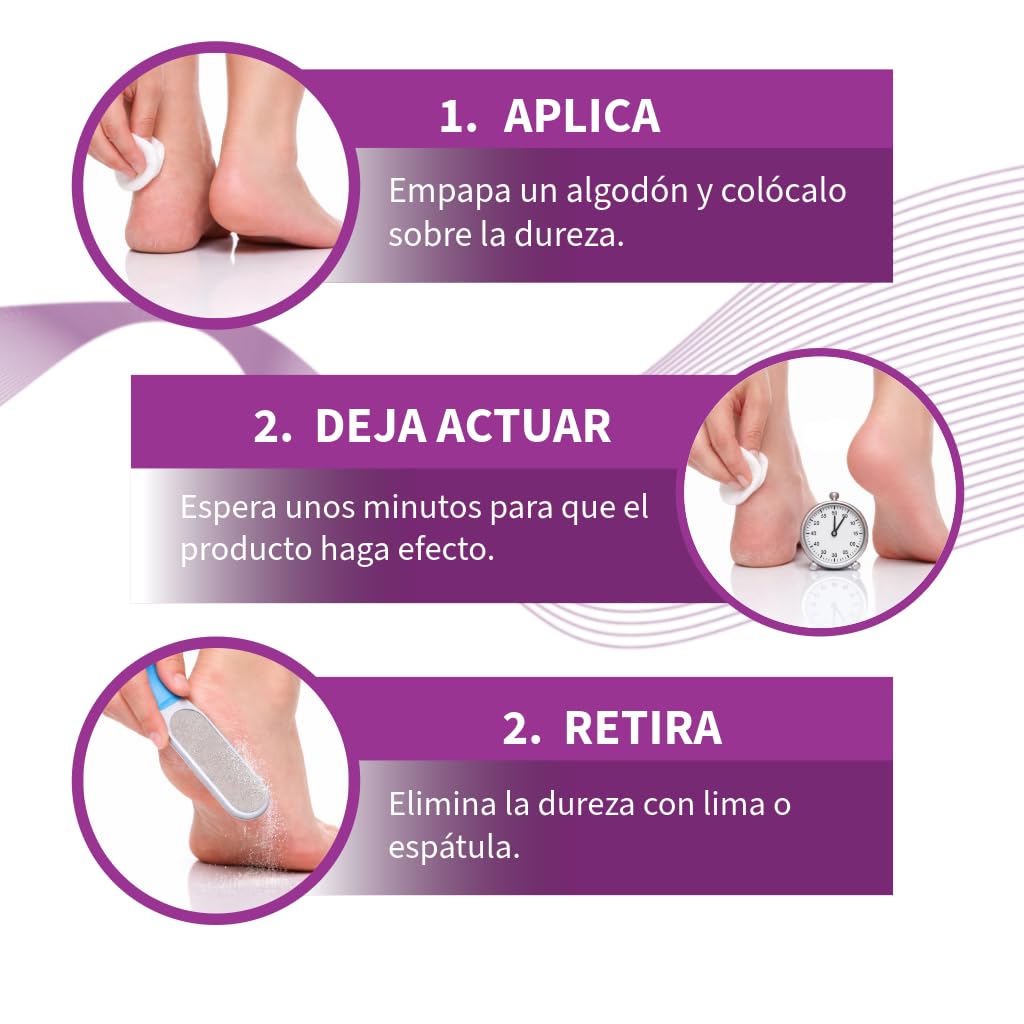 Ablandador de Durezas y Callos Profesional 2 x 500ml | Eliminador de Callos en Pies, Reblandece Callosidades Rápido | Tratamiento Pedicura Fácil y Eficaz
