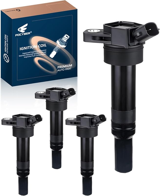 Bobina de ignição POCYBER UF651 para Hyundai e KIA – conjunto com 4 unidades