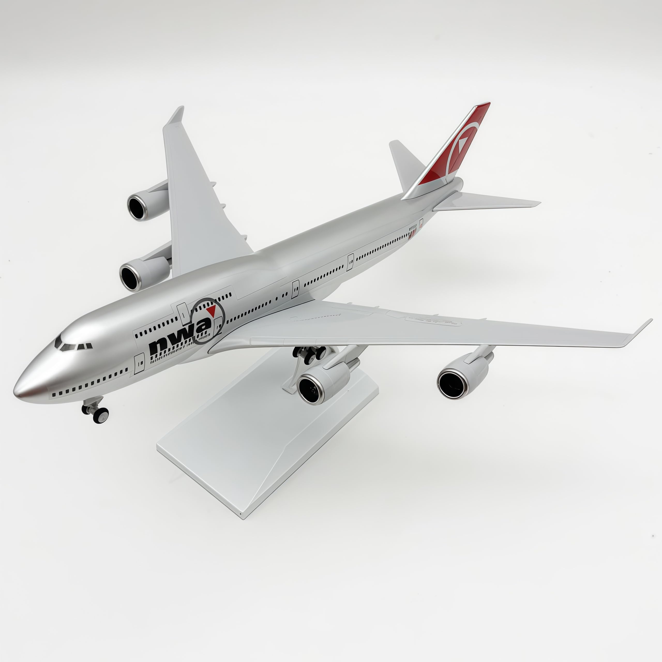 LGSRSNXHTX 1/200 Diecast Metal Airplane Model with Stand NWA B747 Plane Model for Adult Aviation Gifts,Desktop Display Airplane Ornament