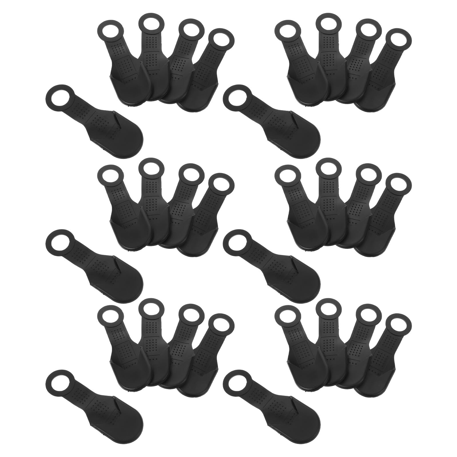 Bandes antidérapantes pour cintres silicone coussinets élastiques universels noir