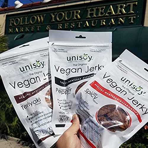 Unisoy Vegan Jerky All 3 Flavors 3 Pack