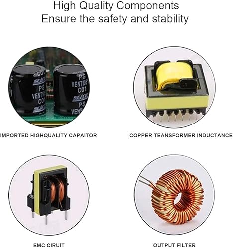 Miniatura 4 de Transformador para tira de luz LED, 100-240V AC a DC 12 Volt LED Driver, Transformador para tira de luz LED, 12V fuente de alimentación LED,