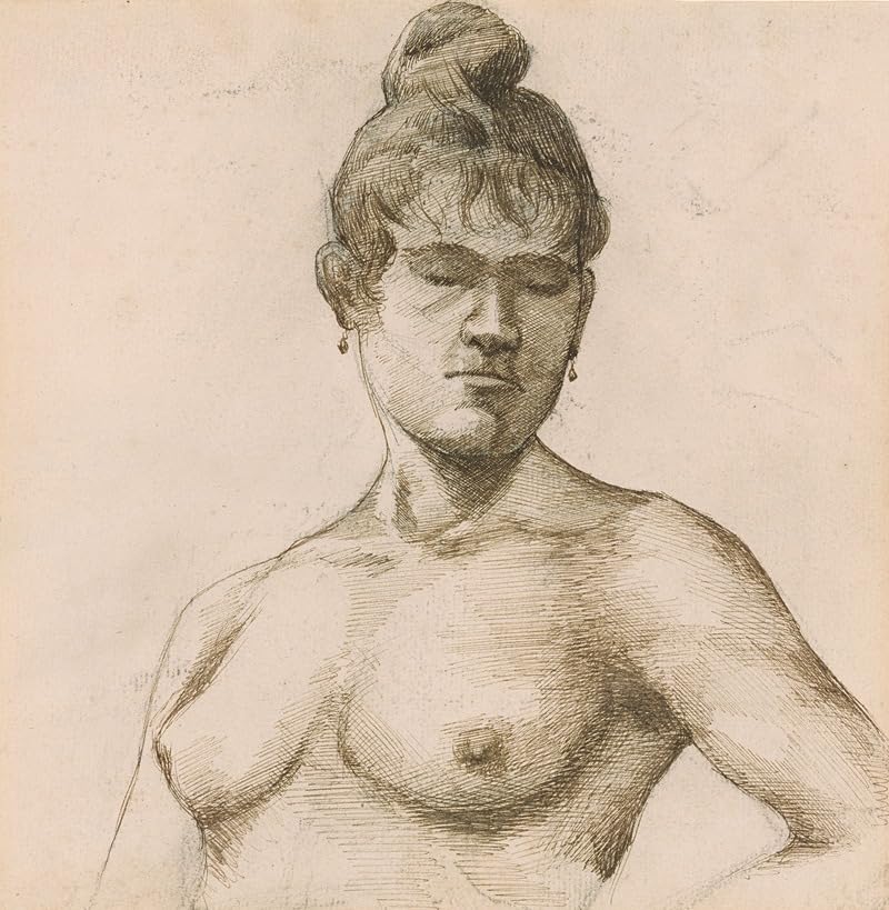Studium kobiety (La Mulâtresse) (ok. 1894) plakat wydruk autorstwa Paula Gauguina (24 x 36)