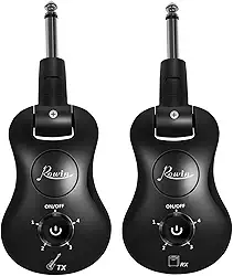 Sistema Wireless Digital WS-30 2.4GHz para Guitarra Elétrica, Baixo e Violino - Transmissor e Receptor com 4 Canais, Qualidade de Som Hi-Res 32bit/48KHz, Latência Ultra Baixa ≤5ms, Alcance 30m 650mAh