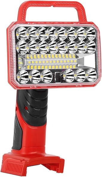 18W Work Light Compatible with Milwaukee M18 18V Lithium-Ion Batteries, 2000LM Flashlight with USB Port, Spotlight with 3 Modes & 90 Degree Pivoting HeadBattery Not Included