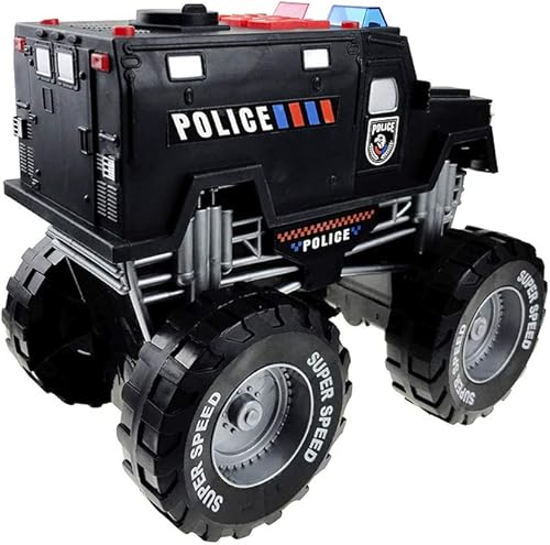 Miniatura 3 de Monster Truck - Juguete de policía con luces y sirena con sonido para niños y niñas de 3 a 5 años