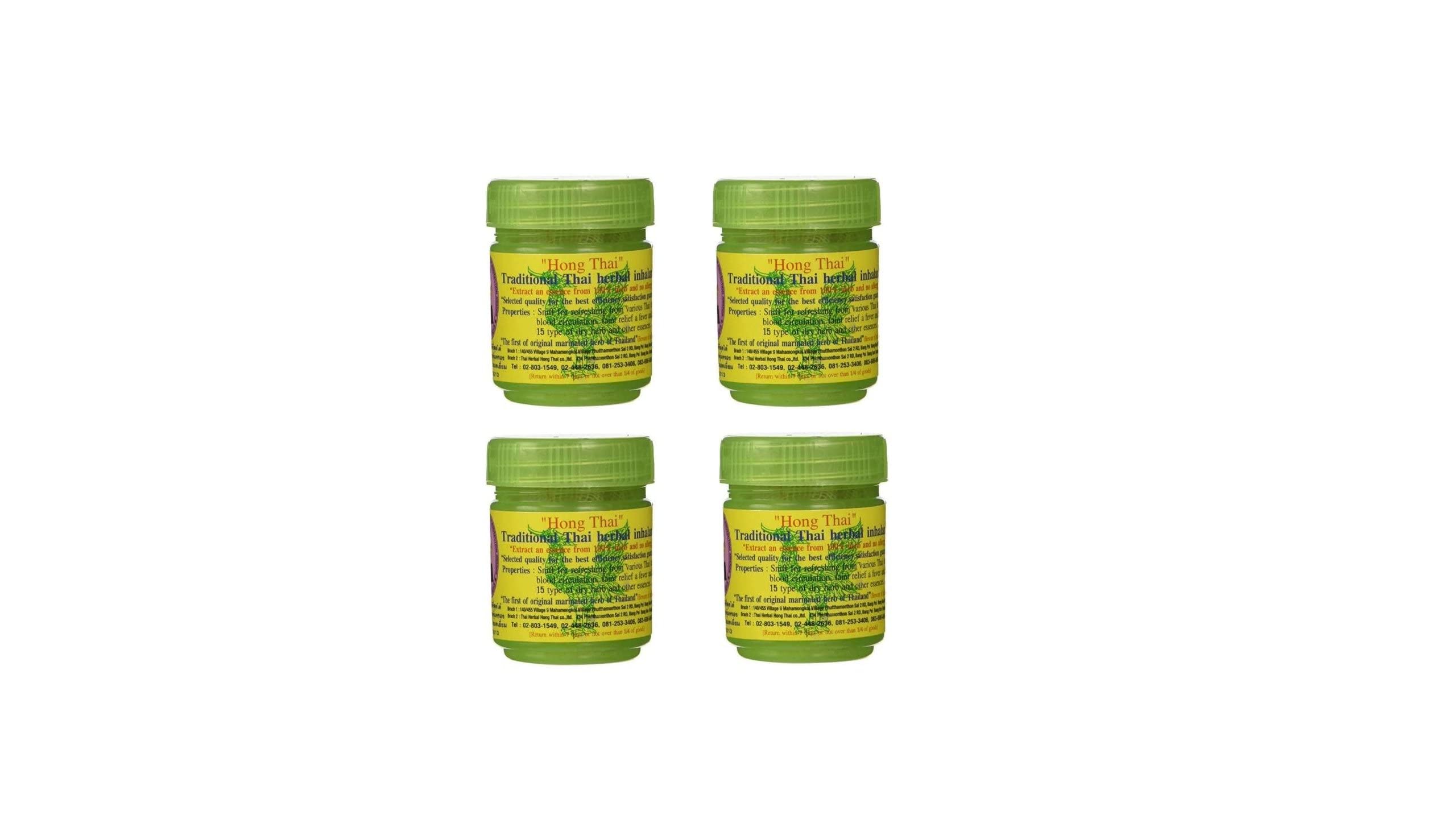 SPACE ORGANISER Pain Relief Traditional Thai Herbal Inhalent | Hong Thai Traditional Thai Herbal Inhalant Pain Relief Inhalant- 40 GM (Pack of 4)