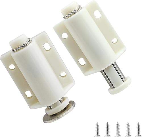 Miniatura 7 de Paquete de 2 pestillos magnéticos táctiles para gabinete, cierres magnéticos para abrir, herrajes para gabinetes de cocina, cajones, armarios,