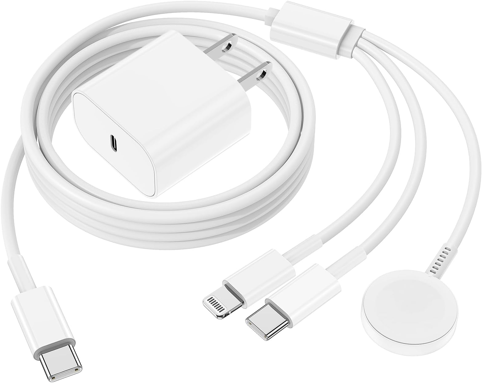 QZIIW Apple Watch Charger Cable, USB C Magnetic Watch Charging Cable, 3 in 1 ...