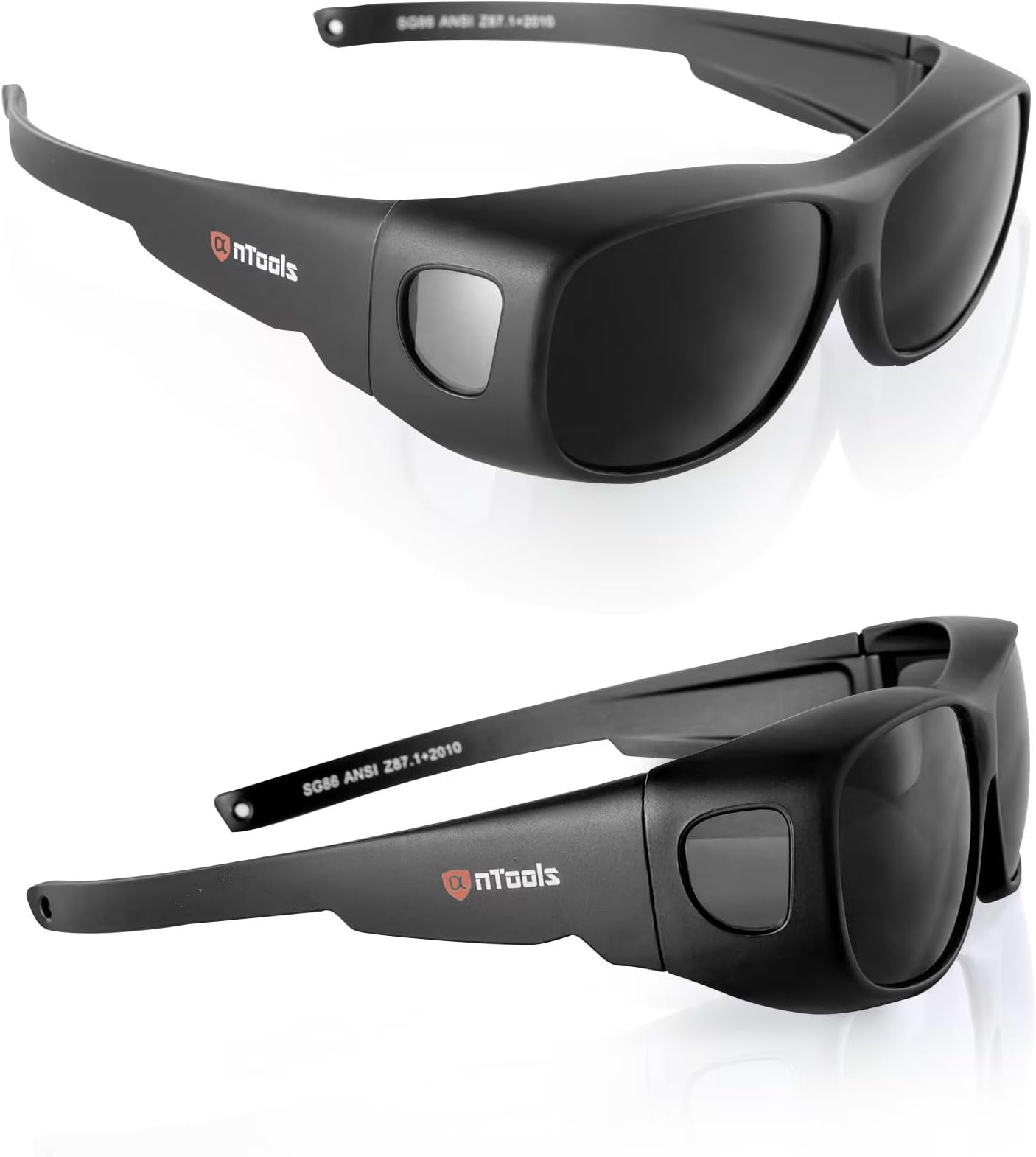 AnTools IR 5.0 Welding Glasses, Wrap-around Welding Goggles, Anti-scratch Welding Lens, UV Protection, Meet ANSI/ISEA, OSHA, Black
