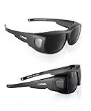 AnTools IR 5.0 Welding Glasses, Wrap-around Welding Goggles, Anti-scratch Welding Lens, UV Protection, Meet ANSI/ISEA, OSHA, Black