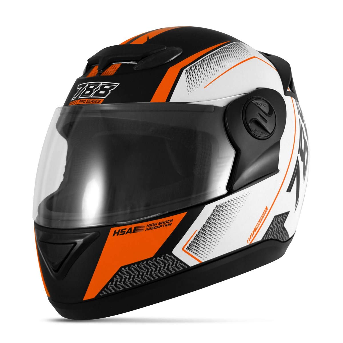 CAPACETE FECHADO PRO TORK EVOLUTION 788 G6 PRO SERIES LARANJA TAM