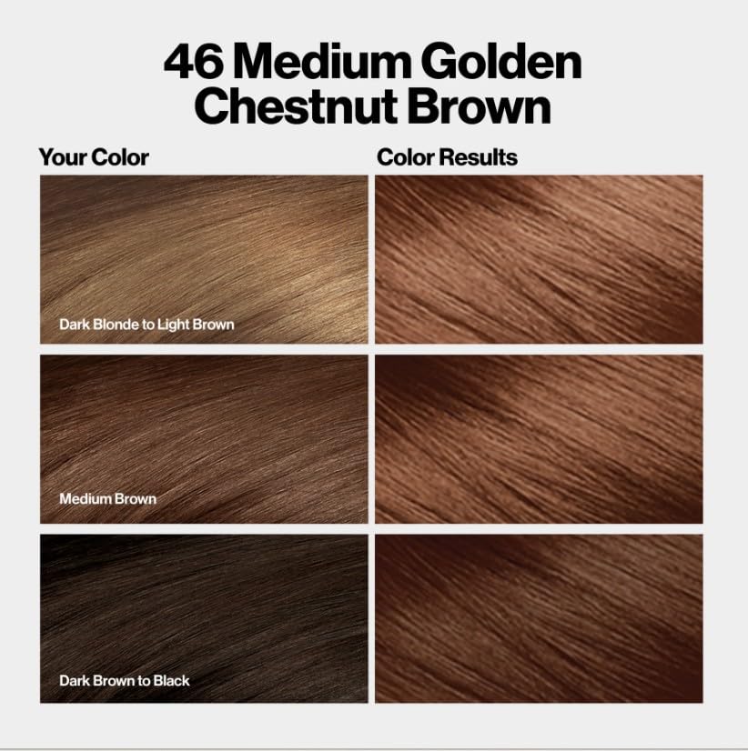 Revlon Colorsilk Medium Golden Chestnut Brown 46 miniatura 5