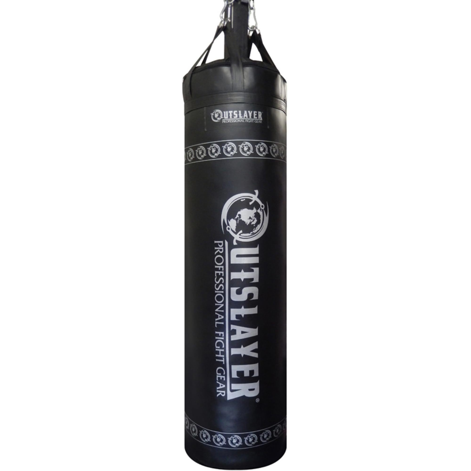 OutSlayer 7ft Pole Punching Bag for Boxing, Muay Thai & MMA: The No-Hang, High-Impact Solution - Made in USA (PoleBag1, Black, Unfilled, 1, 7ft, PoleBag1)