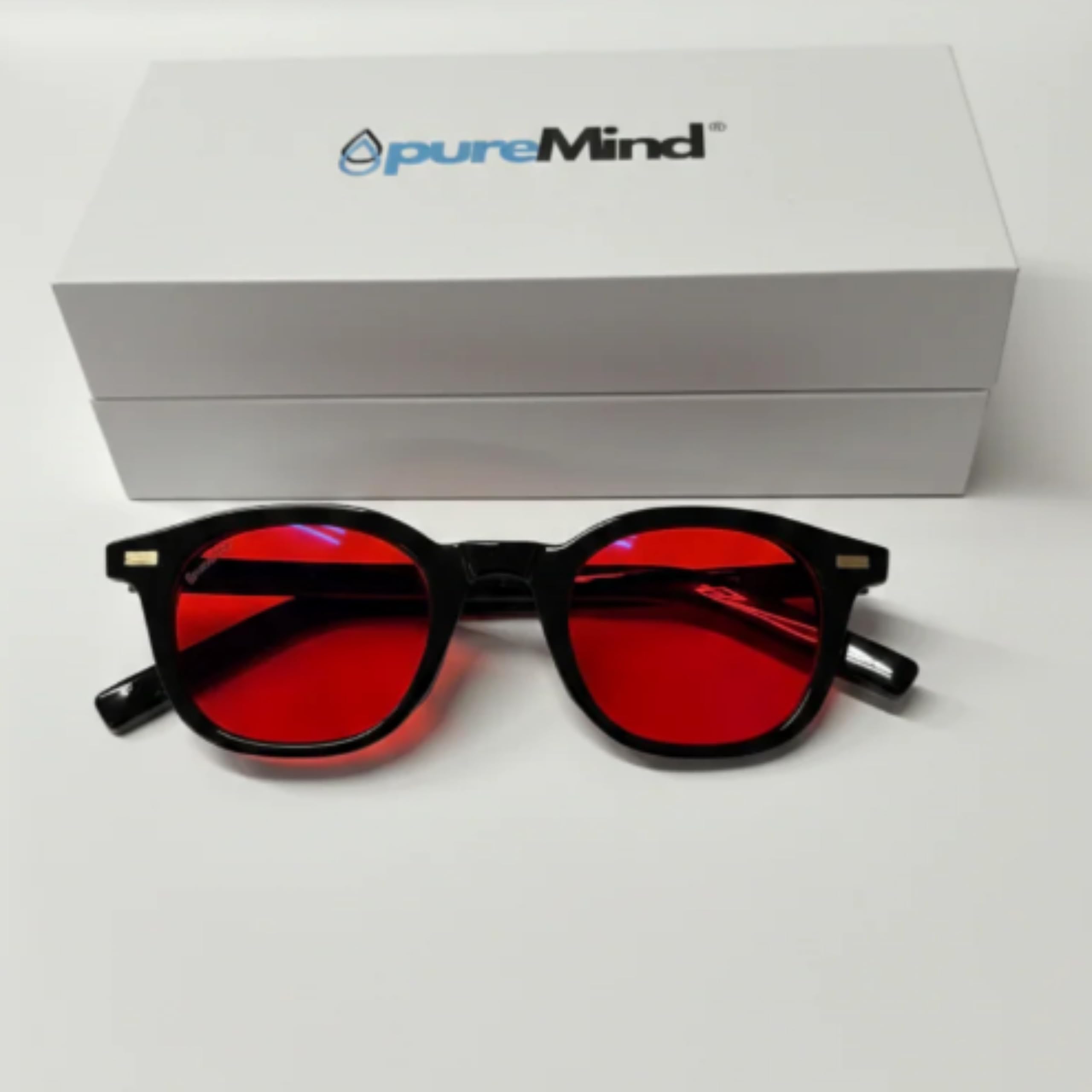 Puremind Gafas Bloqueadoras de Luz Azul con Lente Naranja– Protección Pantalla Ordenador + Antifatiga + Mejora del Sueño + Montura Gris Unisex – Gafas para Luz Azul