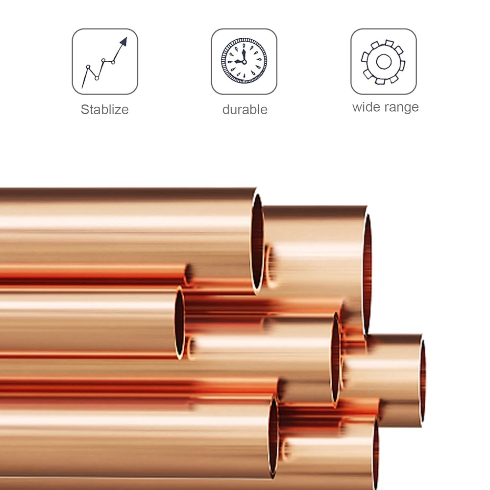 8 Tubi Di Rame Cavi TIANLIN - 50x8mm, Diametro Interno 5mm, Per Collegamenti Elettrici E Idraulici