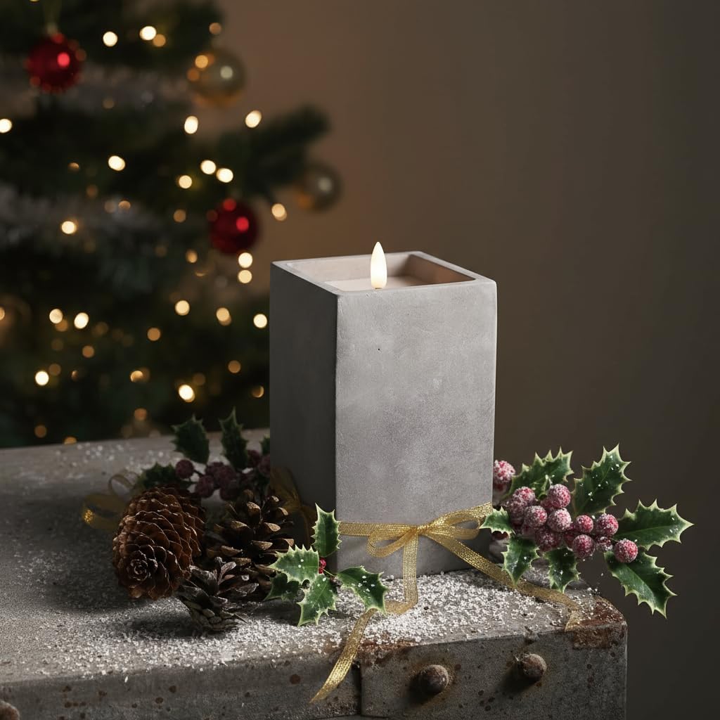 Candele a LED con funzione timer, candela a LED con timer, candela tremolante, fiamma tremolante, set di 3 candele decorative, candele bianche, candele elettriche con batteria e funzione timer