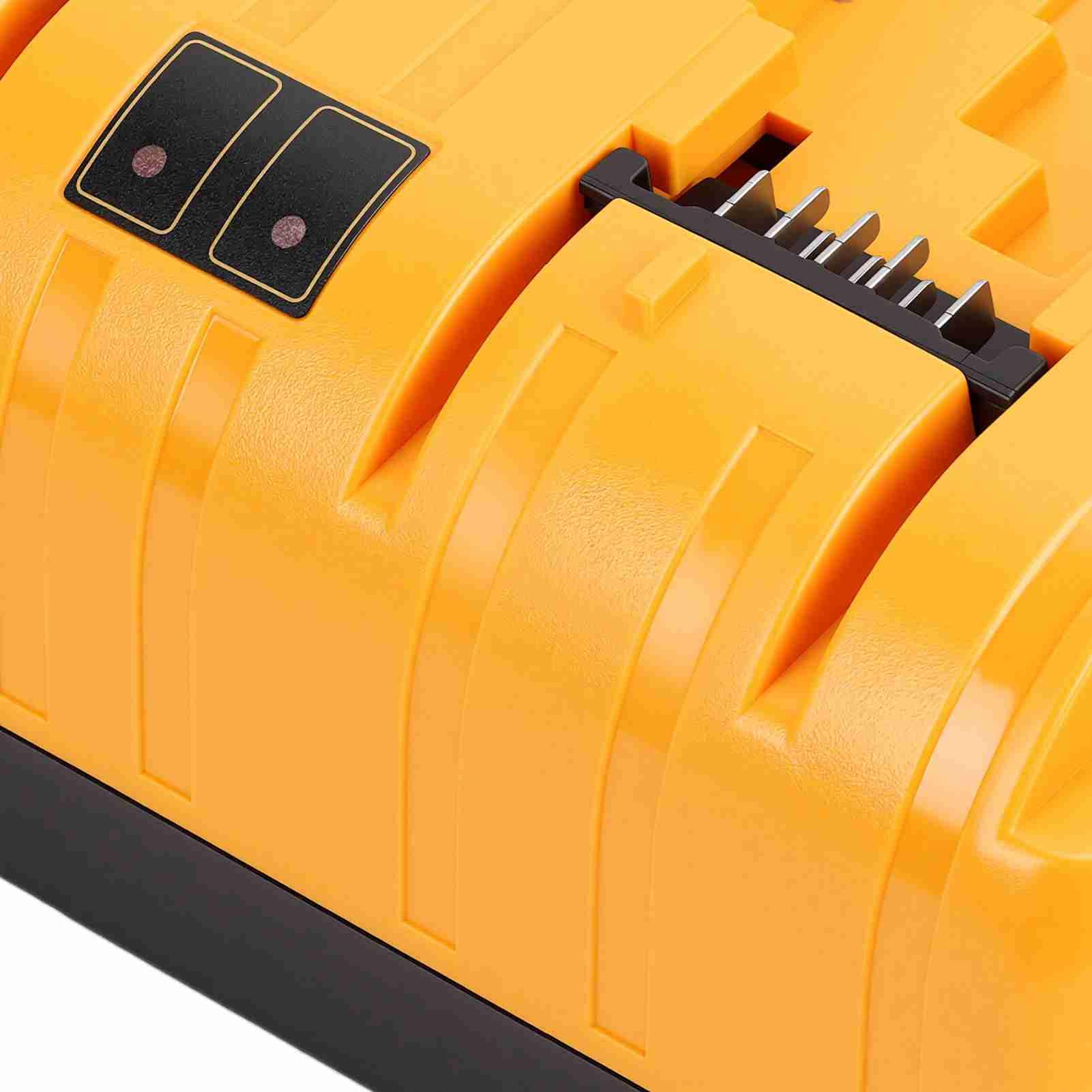 Cosiki Stazione di Ricarica 4 Porte, Caricabatterie con Uscita 3A per | Ricarica simultanea per 4 batterie, Adatto per più batterie da 20 V, Funzionalità di protezione dal surriscaldamento
