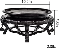 Vista 2 de fengshuisale Oriental Furniture - Soporte para pecera, base de jarrón estable para decoración del hogar (10.2 pulgadas)