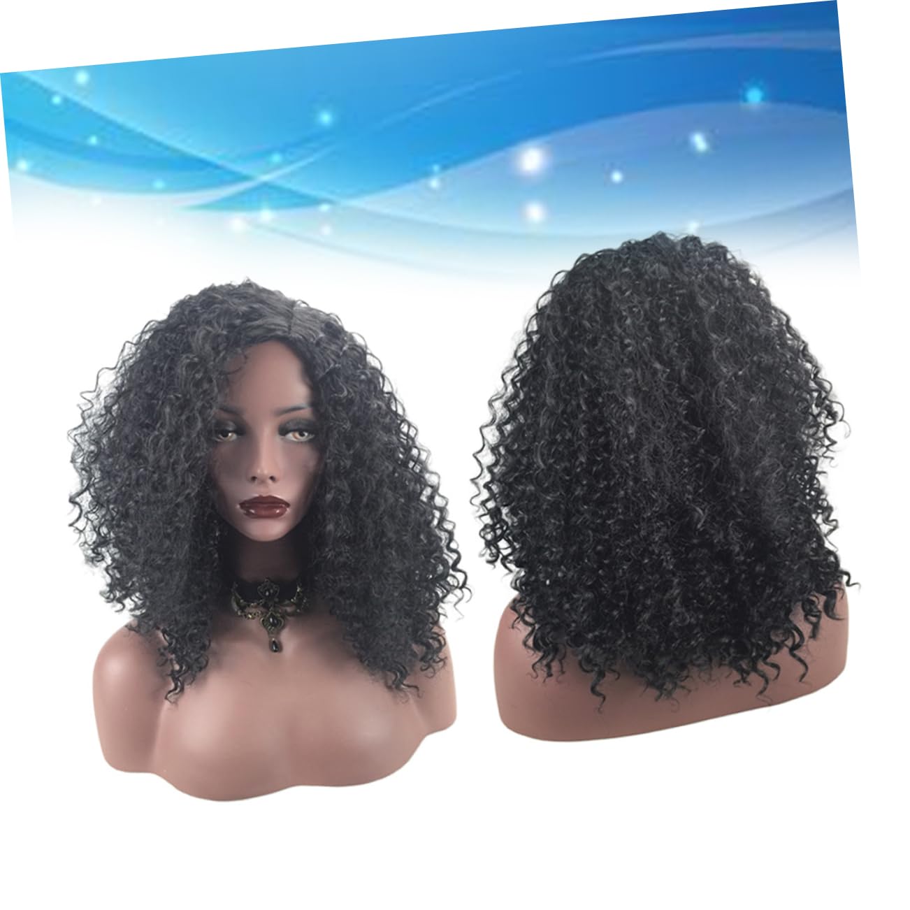 Didiseaon Peluca De Mujer Rizos Pequeños Estilo Afro Cabello Rizado Africano Natural Funda Para Peluca De Incluida Para Eventos o Diario