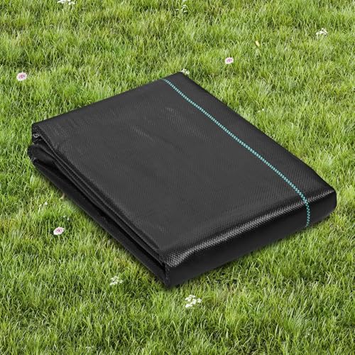 3FTx50FT Premium Heavy Duty Weed Barrier Landscape Fabric, 3.2OZ Woven Geotextile Fabric Under Gravel, High Permeability for Weed Blocker Weed Mat, Driveway Fabric, Weed Control Garden Cloth