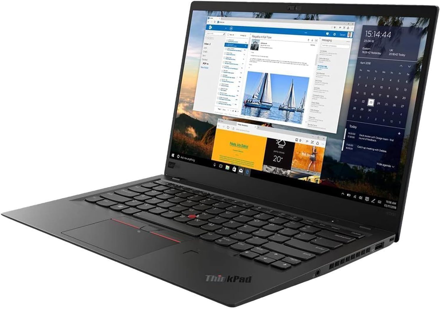 Lenovo ThinkPad X1 Carbon 5th Business Laptop, 14 pollici FHD Notebook, Intel Core i5-6200U, 8GB RAM, 256GB SSD, Windows 11 Pro (ricondizionato)