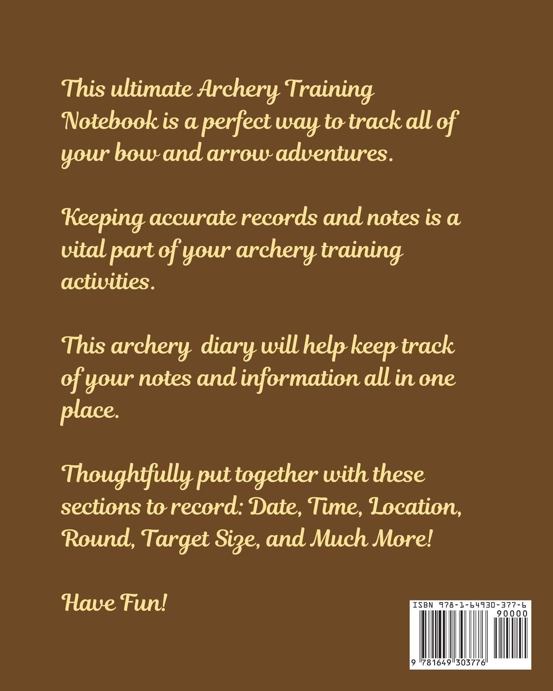 Archery Training Log Book: Sports and Outdoors Bowhunting Notebook Paper Target Template