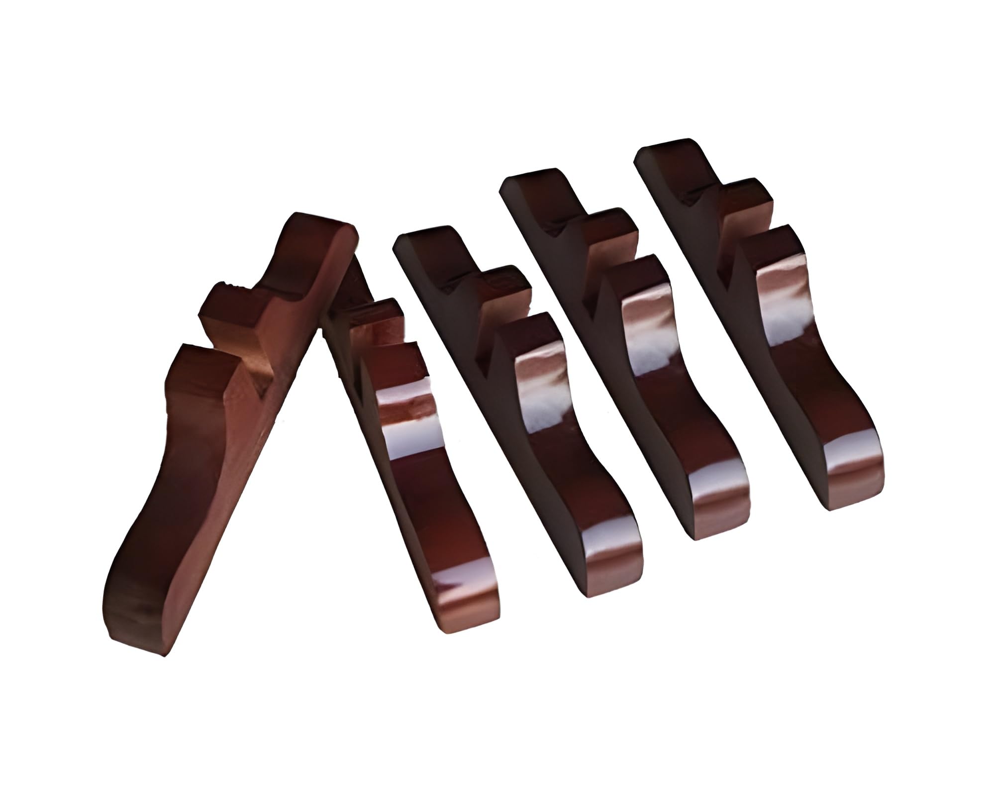 Wooden Standard Partition Stand/Partition Legs for Stable Straight Standing (Brown - Set of 5)-image-43