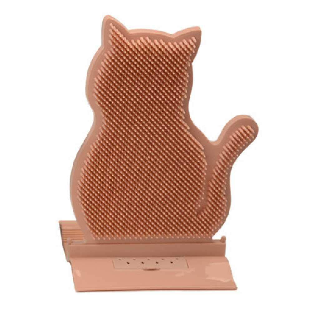 Peigne de massage d'angle : soulagez les démangeaisons de votre chaton avec cette brosse souple