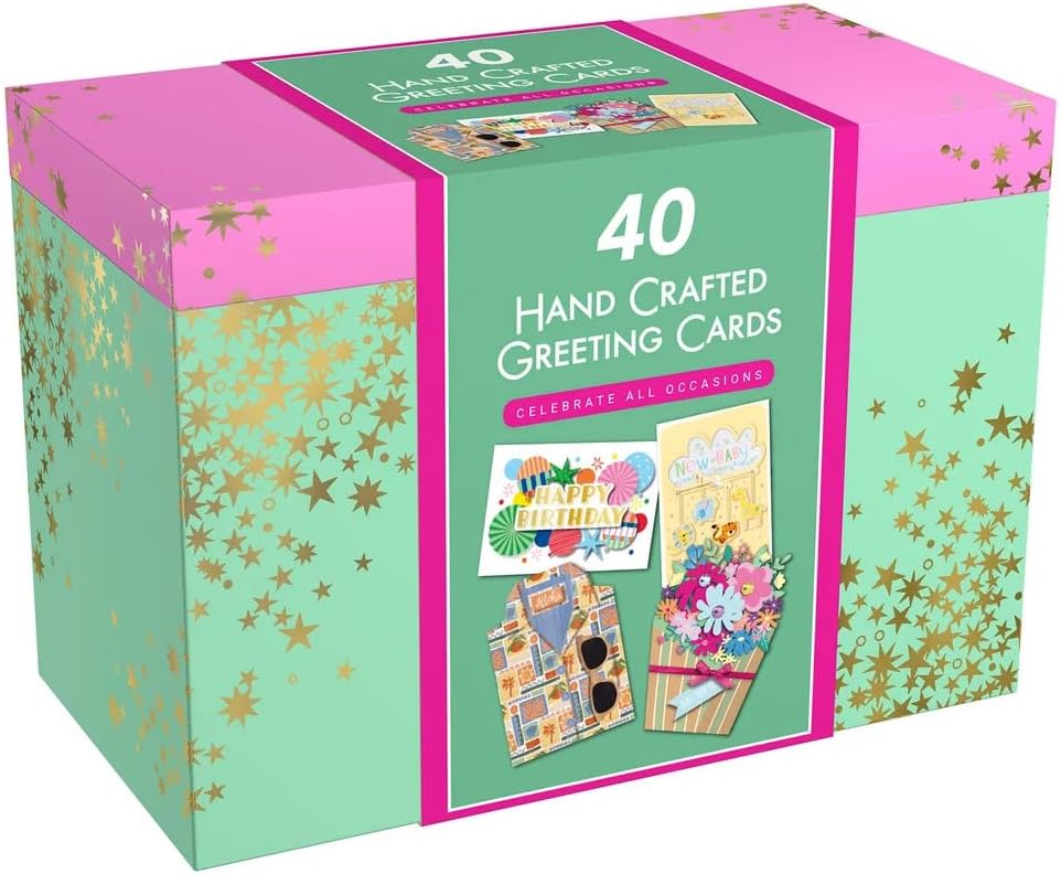Hand Crafted All Occasion Greeting Card Collection, 40-count NEW MODEL