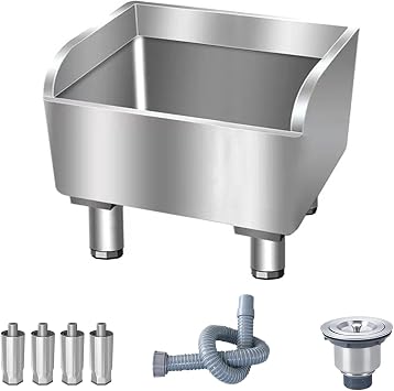 Freestanding mop sink,Kitchen Sink,Bathroom Mop Sink,with faucet and waste kit60X41X55cm23.6X16.1X21.6inch
