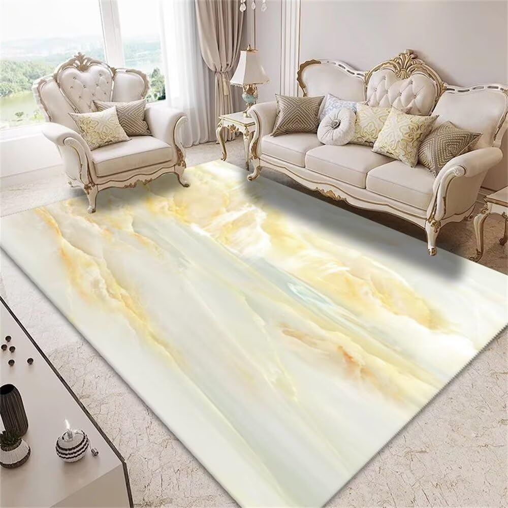 Tapis de chambre ado fille jaune 130X190CM moquette salon design nature