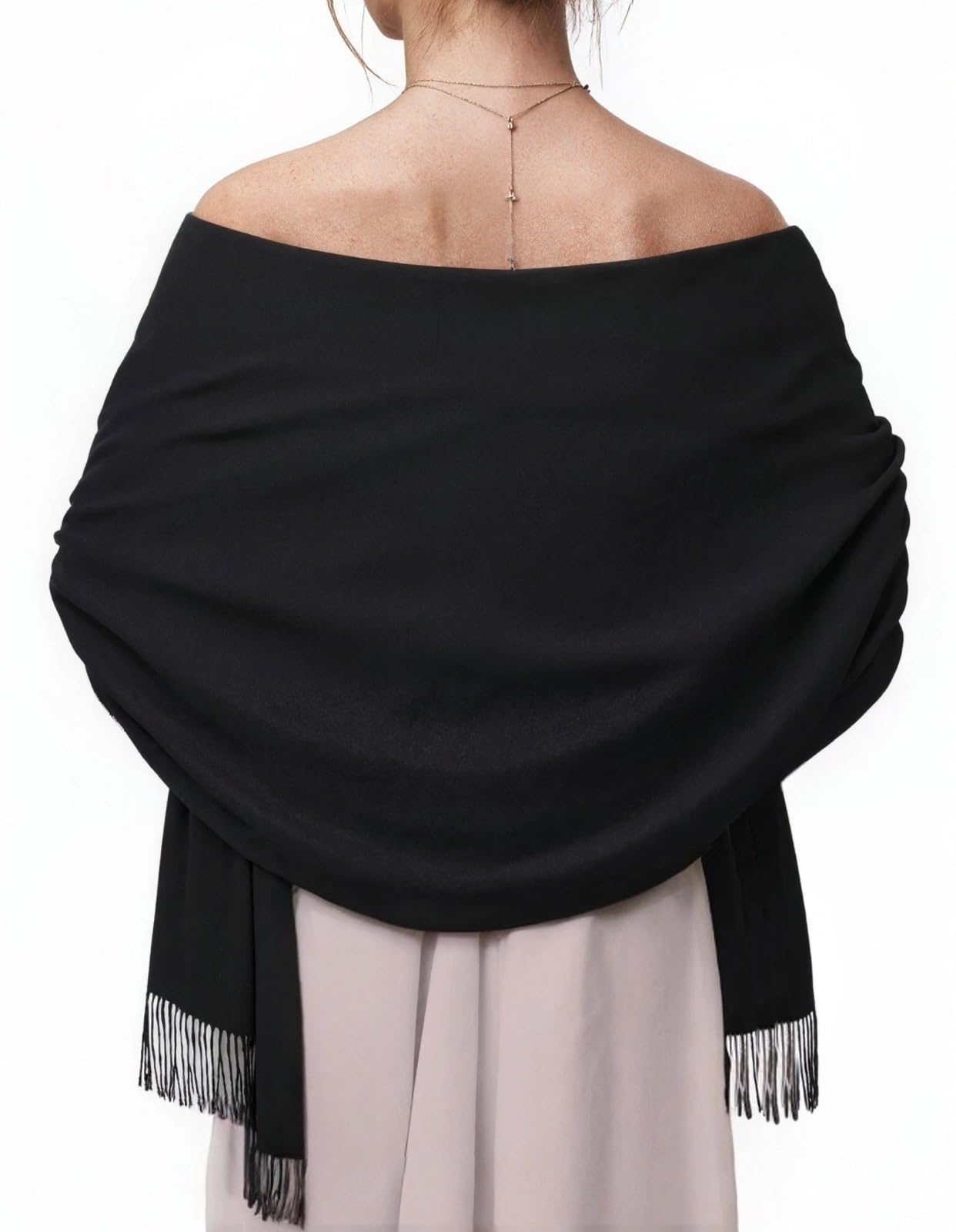 HOYAYOPashmina Shawl Wraps Cashmere Feel Soft Scarves Evening Dresses Wedding Bridesmaid Scarf for Women Gift Travel Blanket
