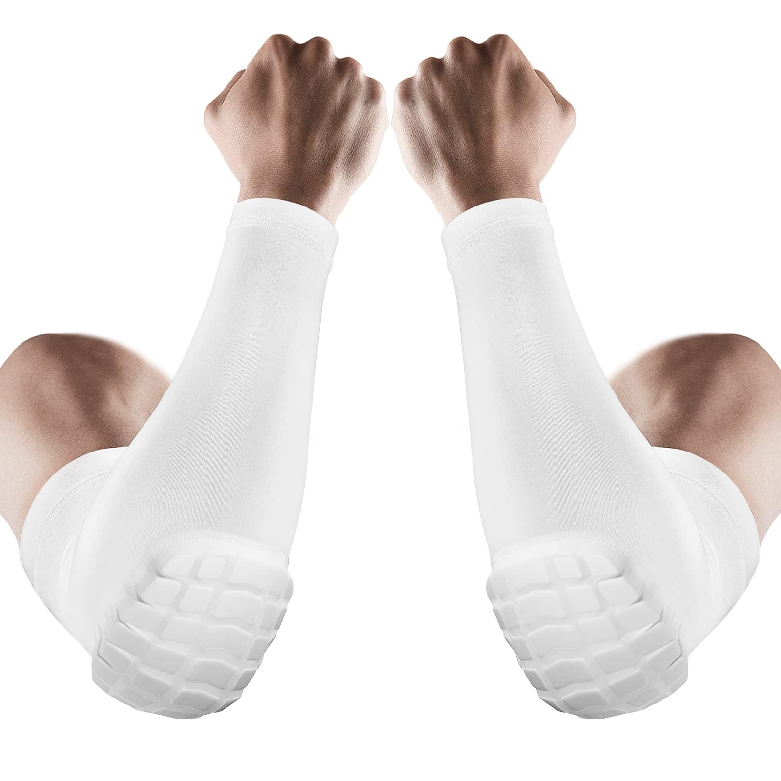 AceList 2PCS Elbow Pads with Padded Compression Shield Shape Arm Sleeves for Protection - Suitable for Basketball, Volleyball