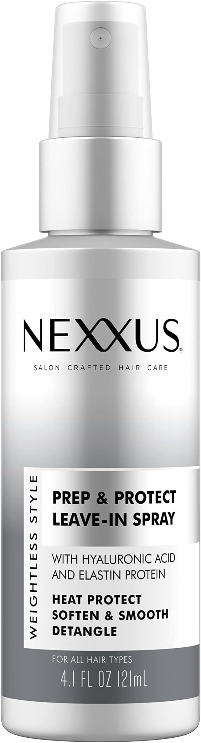 NexxusPrep and Protect Leave-in Conditioner Spray Weightless Style Detangler Moisturizer, Heat Protectant 4.1 oz